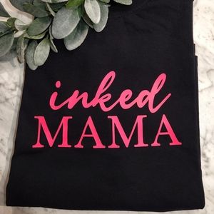 Inked mama shirt mom tatted tattoo popular cute trending Black And Pink